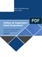 Politica Seguridad Salud Ocupacional