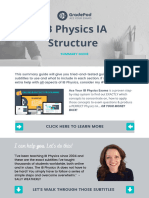 Exact Structure and Subtitles of Physics Ia Handout