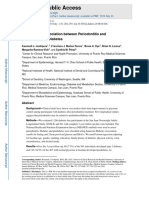 HHS Public Access: Longitudinal Association Between Periodontitis and Development of Diabetes