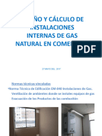 Diseño y Cálculo de Instalaciones de Gas Natural - Comercial