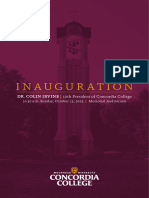 Concordia College Presidential Inauguration 2023