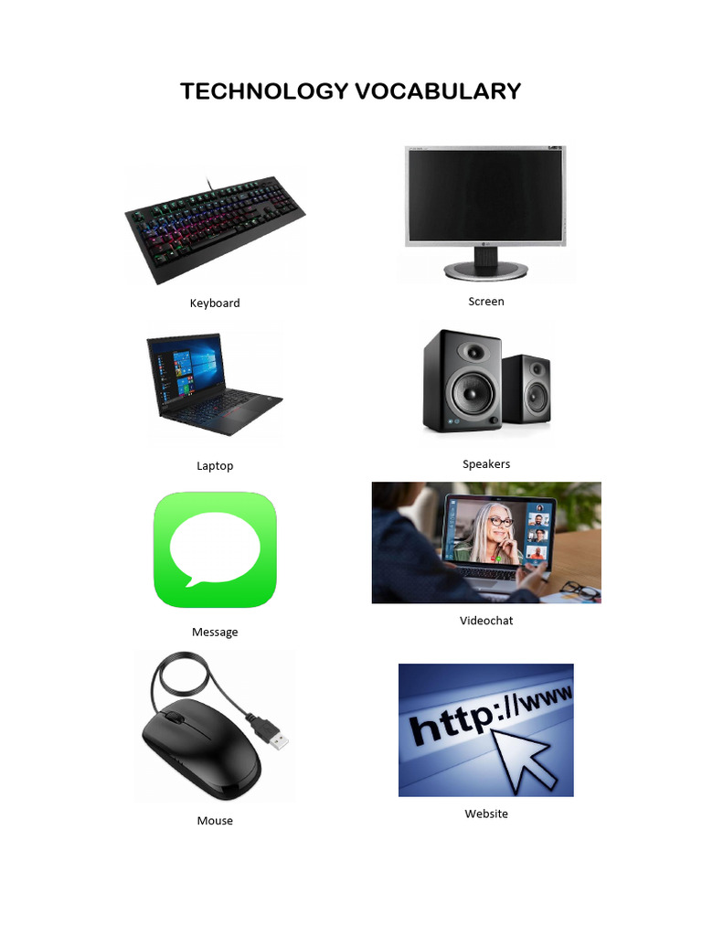 Technology Vocabulary | PDF