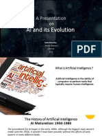AI and Its Evolution Mohit Sharma