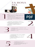 Infografía Datos Semana Santa Sencilla Blanco y Rosa