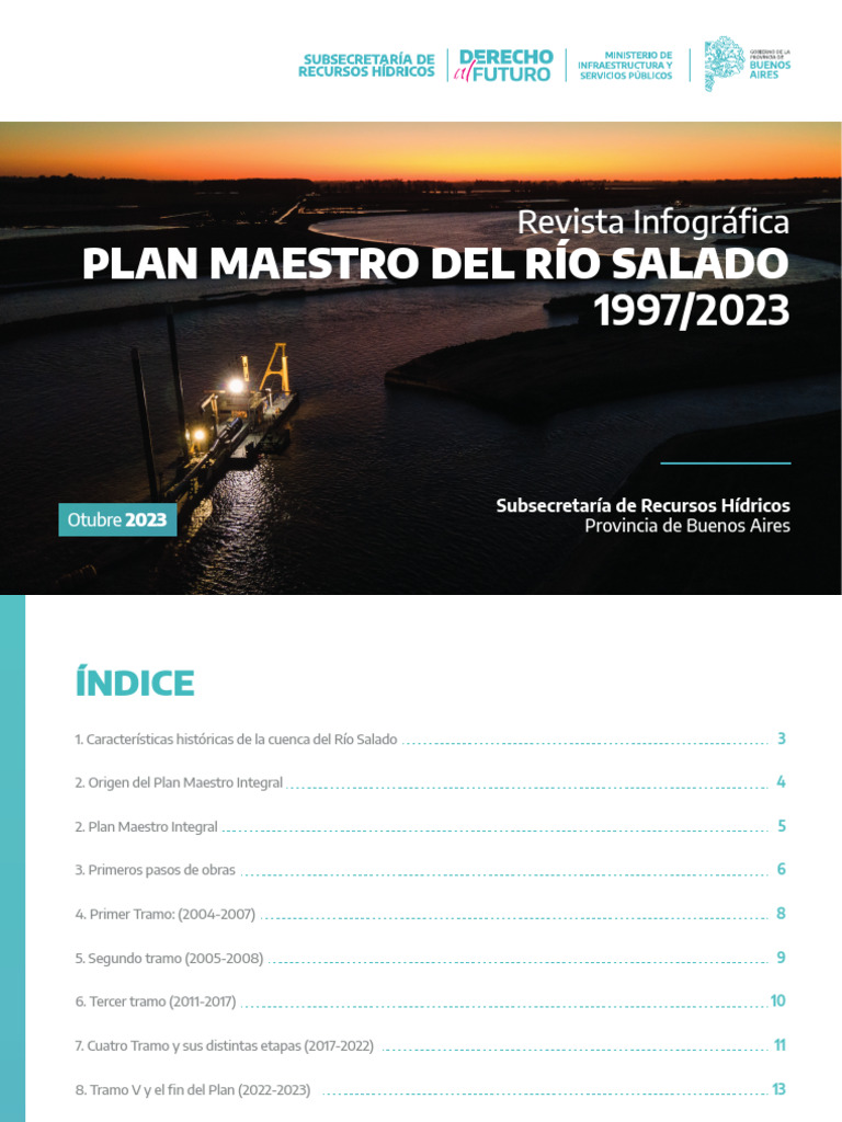 Plan Maestro Integral Río Salado 2023 | PDF | Ciencias de la Tierra ...