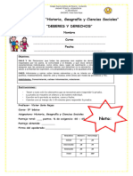 EVALUACION HISTORIA (Diferenciada 5 Estudiantes) 5TO OCTUBRE