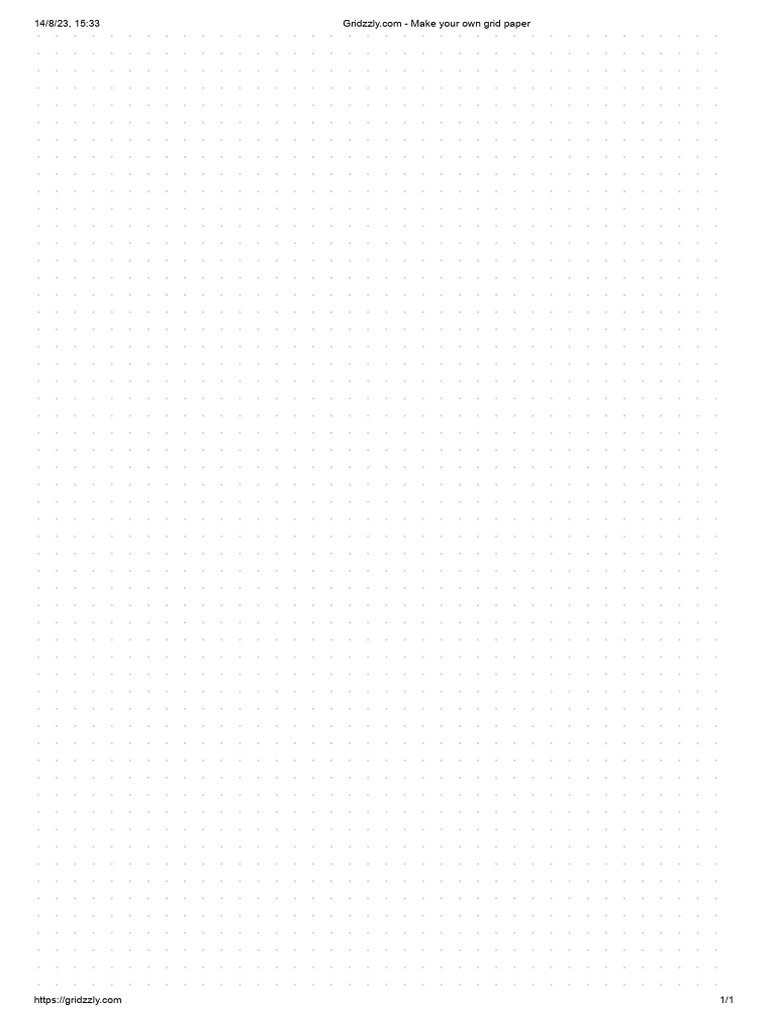 Custom Grid Paper Maker | PDF
