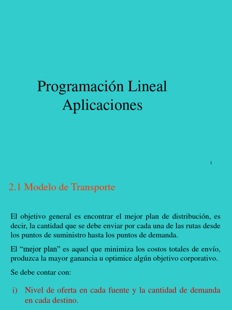 Modelo de Transporte PDF Transporte Algoritmos