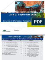 Actividades Operacionales Del 21 Al 27 Septiembre 2023