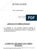 Carlos Garcia F. 3°B Primaria, Curso de Comunicacion. Tema Los Video Juegos