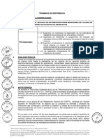 Terminos de Referencia Mediciones Calidad