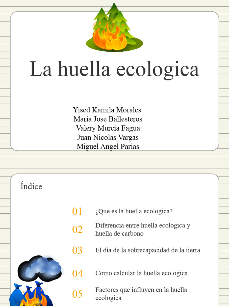 Definición y cálculo de huella ecológica | PDF | Tierra | Dióxido de ...