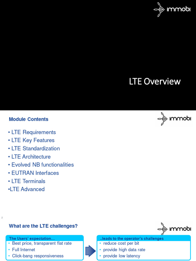 02 - 4G - Planning - LTE Overview | Download Free PDF | High Speed