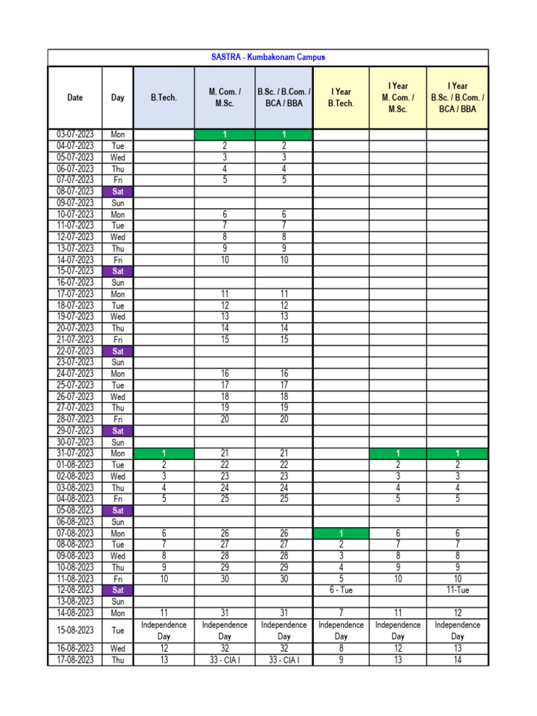 Academic Calender 2023 24 KMU PDF