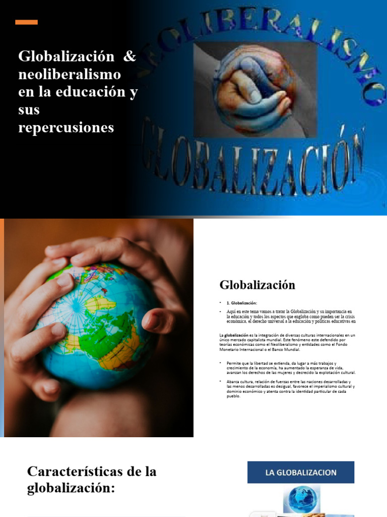 Globalización & Neoliberalismo en La Educación y Sus | PDF