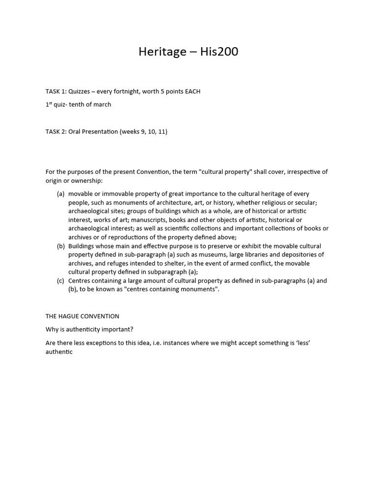 Heritage | PDF