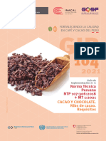 Perú - Guía 104 - NTP 107.306.2018 + MT 1.2021 Cacao y Chocolate. Nibs de Cacao. Requisitos