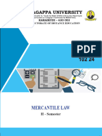 UG - B.com - Commerce (English) - B - Com - 102 24 - Mercantile Law