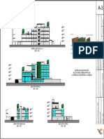 Residencia para Ancianos-Conjunto de Cortes y Elevaciones