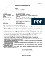 Lampiran Ii - Format Surat Pernyataan Fauzi PPPK