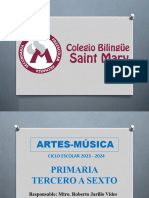 Artes - Música - 3ro A 6to - Primaria - Ciclo Escolar 2023-24