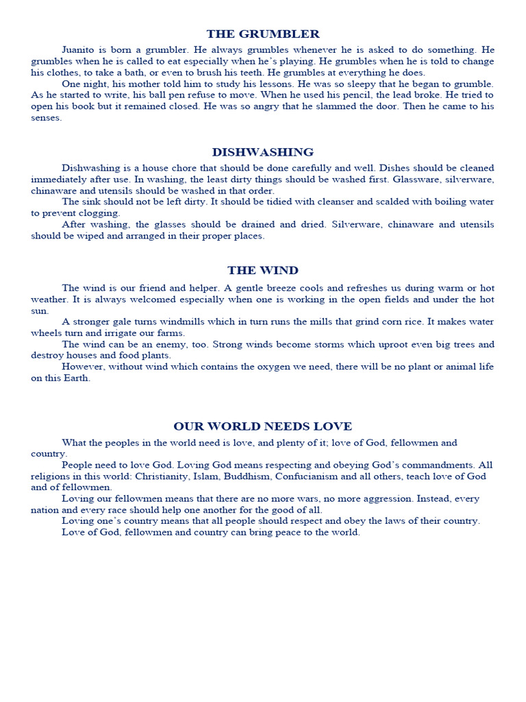 Reading Materials For SLOW or Non Readers 1 | PDF | Home & Garden
