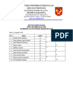 Daftar Hadir Satgas Expo Kelembagaan 2023