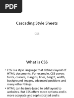 Lecture 9 Cascading Style Sheets