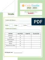 Examen Trimestre 1 4º B