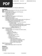 Array Implementation of List ADT