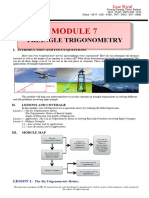 Module 7 Triangle Trigonometry