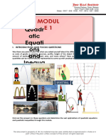 Module 1 Quadratic Equations and Inequalities
