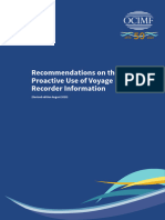 Recommendations On The Proactive Use of VDR Information (OCIMF, 2020 08)