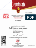 TOEFL Royal English - Rizki Diana Putri S