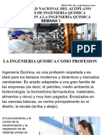 Universidad Nacional Del Altiplano Facultad de Ingenieria Quimica Introducion A La Ingenieria Quimica Semana 1