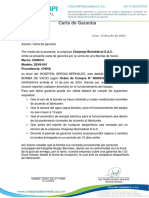 Carta de Garantia Bomba 2023