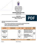 Budget Matrix