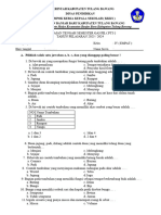 Soal PTS (Mid) Ganjil Ipas KLS 4