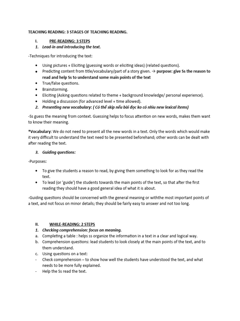 Teaching Reading PDF