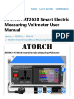 ATORCH AT2630 Smart Electric Measuring Voltmeter User Manual