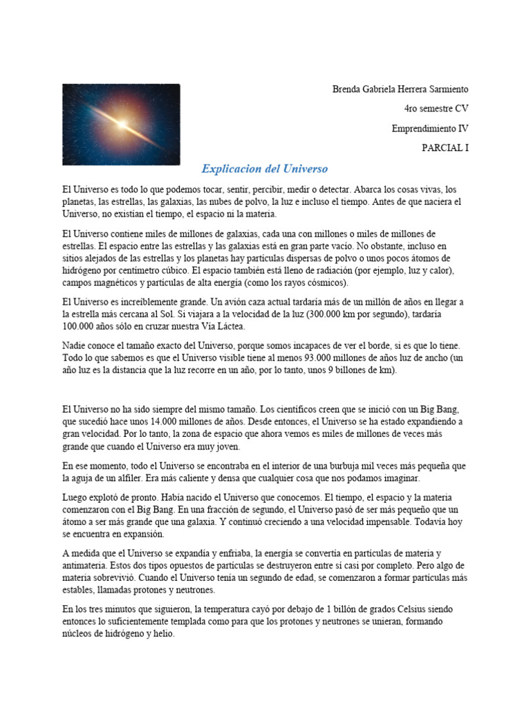 Explicación Del Universo | PDF