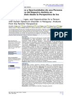 Support, Challenges, and Opportunities For A Person With Autism Spectrum Disorder in Paraguay: Analysis From The Parents' Perspective