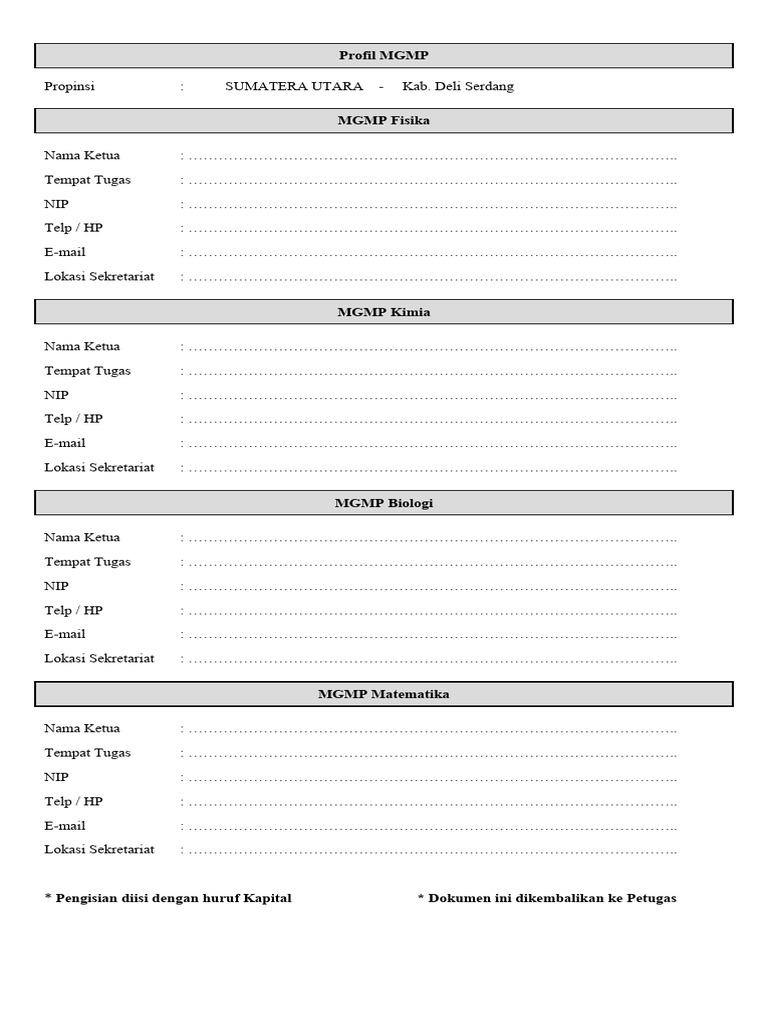 Profil MGMP | PDF