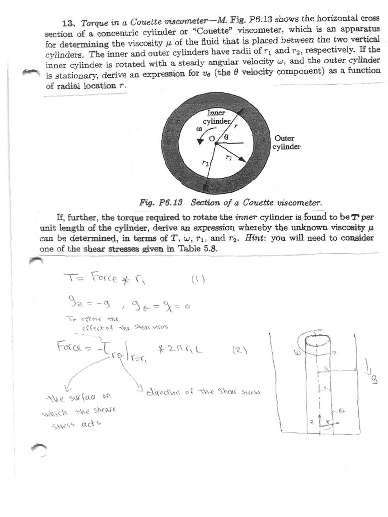 Torque in a Couette PDF