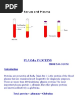 Lecture 10 - Plasma Proteins - 18 Sep 2006