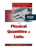 OL Phy 01 - Physical Quantities and Units