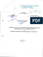 Codul de Etica Si Deontologie Profesionala Al Personalului Contractual Al INECIP