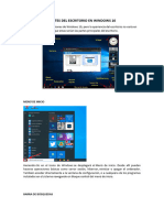 Partes Del Escritorio en Windows 10