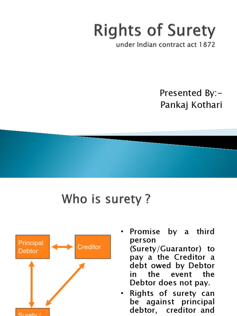 Rights and Duties of Surety Explained | PDF | Guarantee | Contract Law