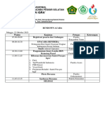 Roundown UPACARA Hari Santri PPI